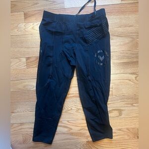 Men’s Black Virus Compression Leggings 3/4 Length